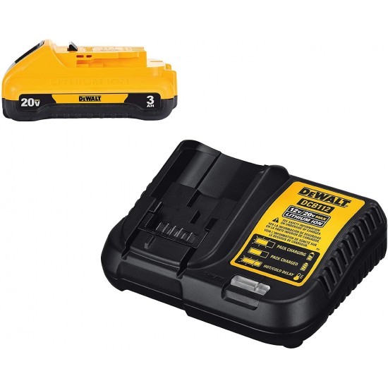 DEWALT 20V MAX XR Brushless Cut Off/Grinder Tool with 3Ah Battery & Charger Kit (DCG413B & DCB230C)