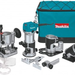 Makita RT0701CX3 1-1/4 HP Compact Router Kit, Teal