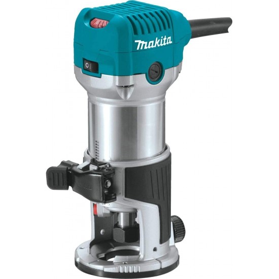 Makita RT0701CX3 1-1/4 HP Compact Router Kit, Teal