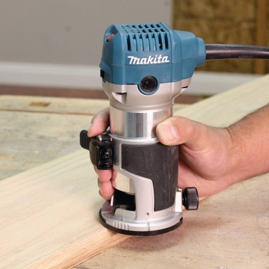 Makita RT0701CX3 1-1/4 HP Compact Router Kit, Teal