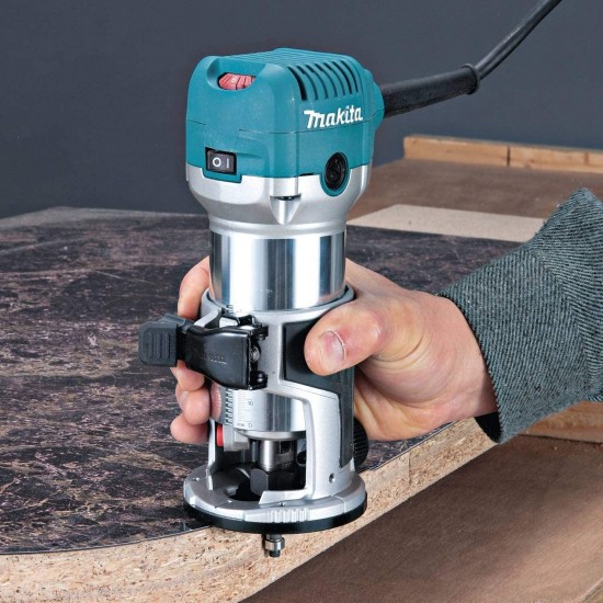 Makita RT0701CX3 1-1/4 HP Compact Router Kit, Teal