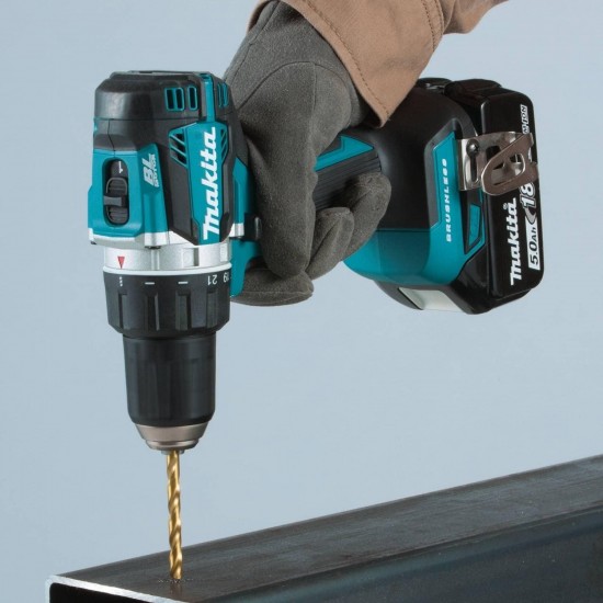 Makita XFD12T 5.0 Ah 18V LXT Lithium-Ion Compact Brushless Cordless 1/2