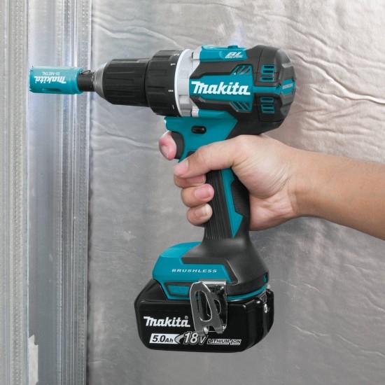 Makita XFD12T 5.0 Ah 18V LXT Lithium-Ion Compact Brushless Cordless 1/2