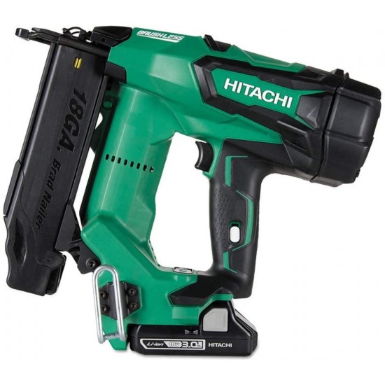 Hitachi NT1850DE 18V Cordless Brad Nailer, Brushless Motor, 18 Gauge, 5/8