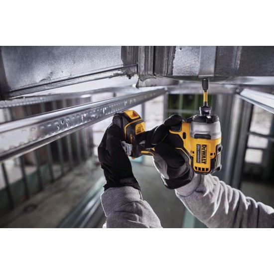 DEWALT DCF809C2 Atomic 20V Max Lithium-Ion Brushless Cordless Compact 1/4 In. Impact Driver Kit W/ 2 Batteries