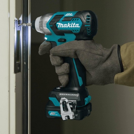 Makita DT04R1 12V Max CXT Lithium-Ion Brushless Cordless Impact Driver Kit (2.0Ah),