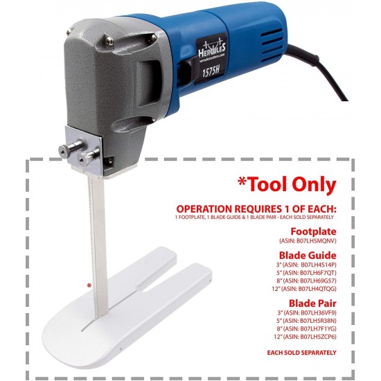 Hercules Foam Rubber Cutter - Heavy-Duty Cutting Tool, Designed for Fast, Production Cutting of all Densities of Foam Rubber & Flexible Plastic Foam (Model 1575H Tool Only)