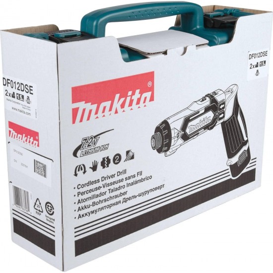 Makita DF012DSE 7.2V Lithium-Ion Cordless 1/4