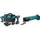 Makita XT269T 18V LXT Lithium-Ion Brushless Cordless 2 Pc. Combo Kit, XPH12Z, XDT13Z, bag (5.0Ah) with XMT03Z 18V LXT Lithium-Ion Cordless Multi-Tool