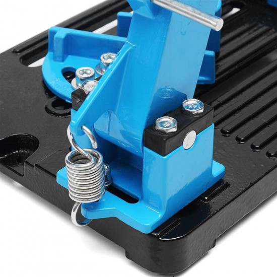 Useful Hand Tool, 115-125 Angle Grinder Bracket Grinder Bracket Support Cast Iron Base Bracket Bracket Industrial Power Tools (Color : Blue)